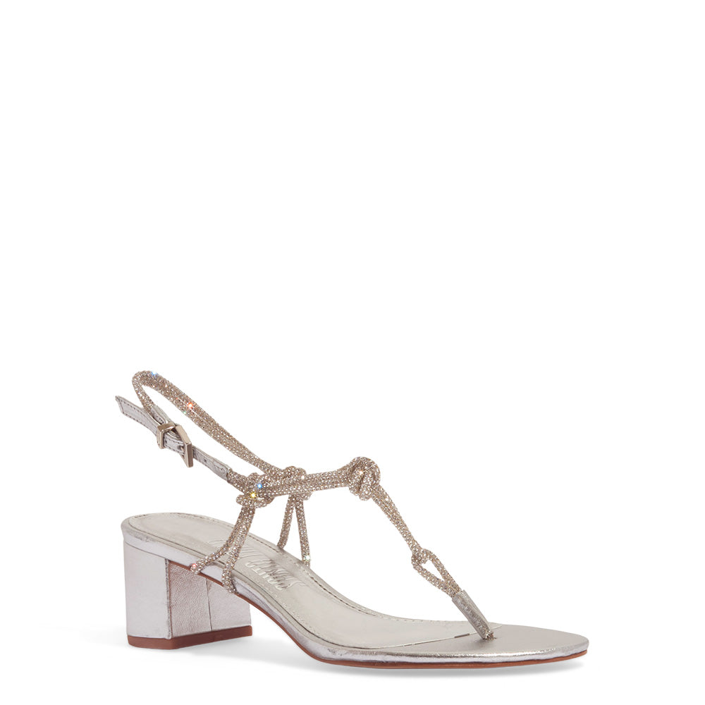 SANDALIA PRATA STRASS SL