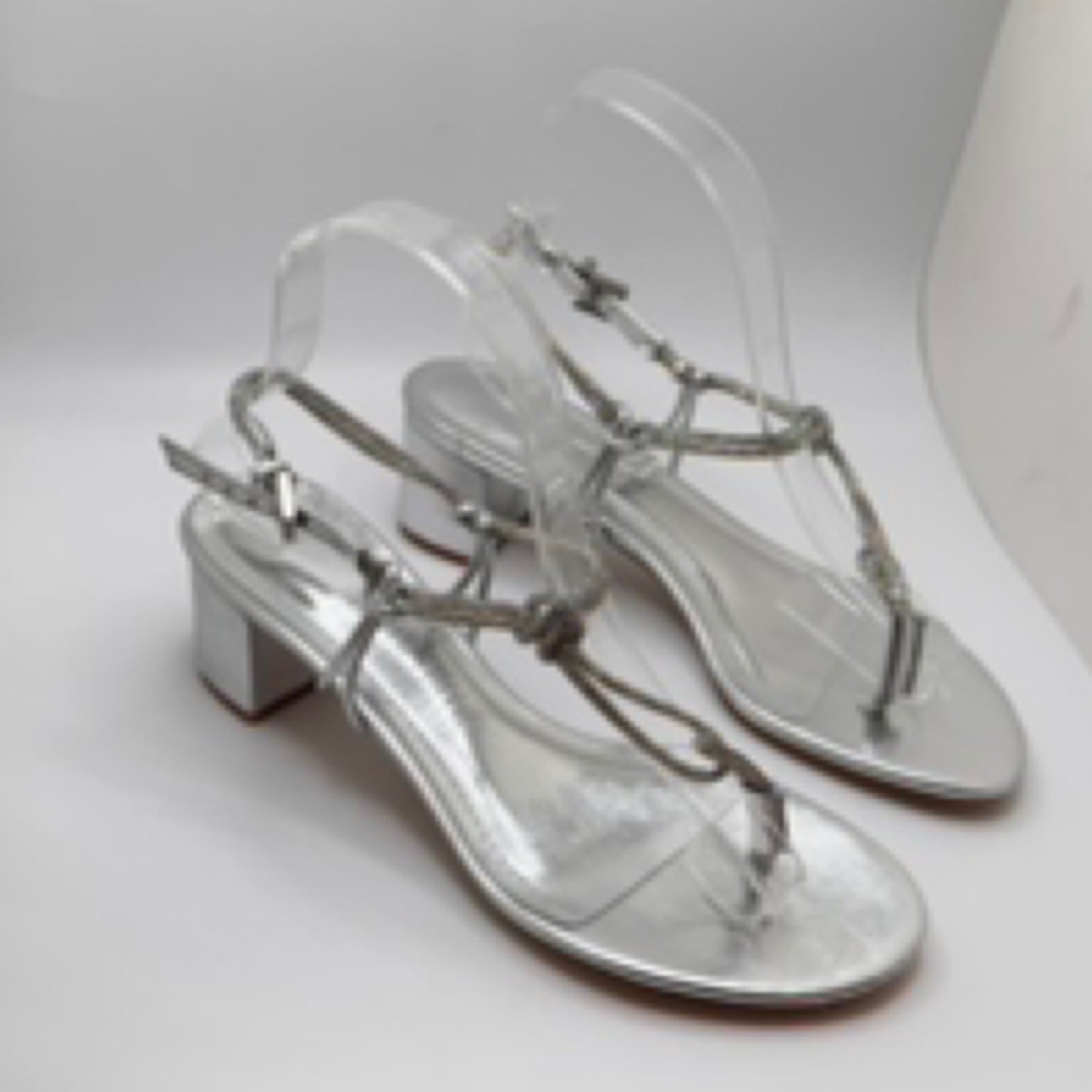 SANDALIA PRATA STRASS SL